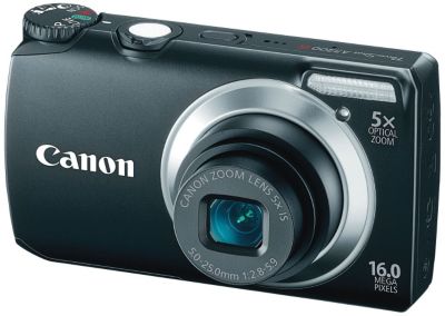 Canon PowerShot 16MP/5X Zoom Black Digital Camera
