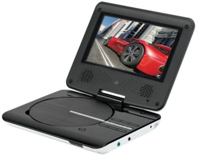 GPX 7" White Portable DVD Player