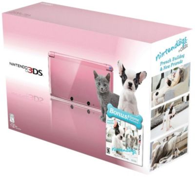 Nintendo 3DS with Toy Bulldog and New Friends