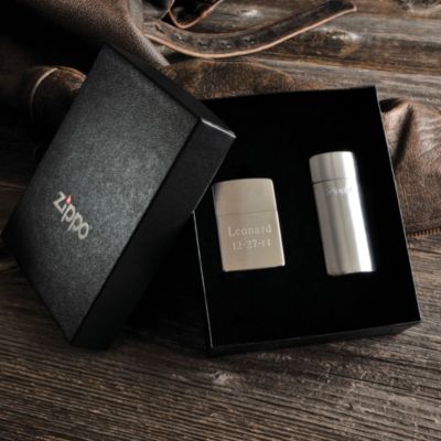 Personalized Zippo Lighter/Ashtray