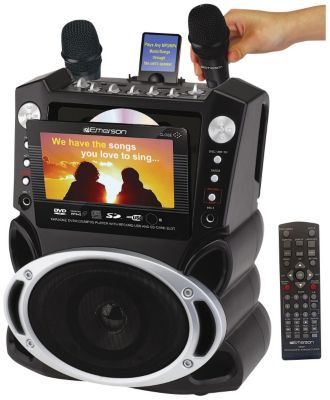Emerson Portable DVD Karaoke Machine