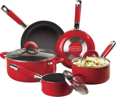 Chef's Mark 8pc Silicone Handle NonStick Cookware