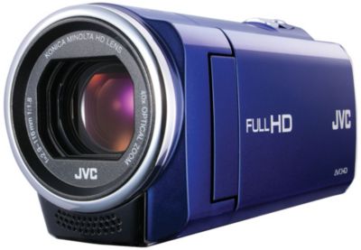 JVC Everio 1080p Blue Camcorder with Case