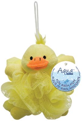 Aqua Fun Bath Puff-Duck Yellow