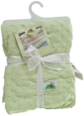 Snuggle Bug Bubble Dot Baby Blanket