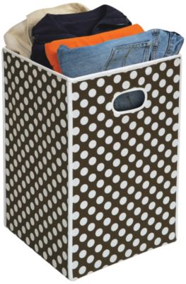 Cesto/Recipiente para almacenar Badger Basket plegable, de lunares
