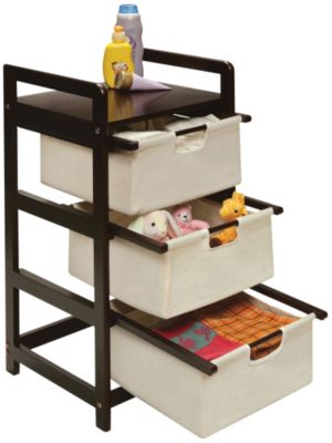 Badger Basket Espresso 3 Drawer Storage Unit
