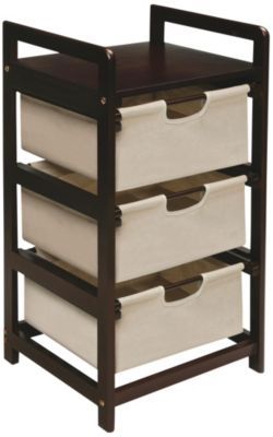 Badger Basket Espresso 3 Drawer Storage Unit