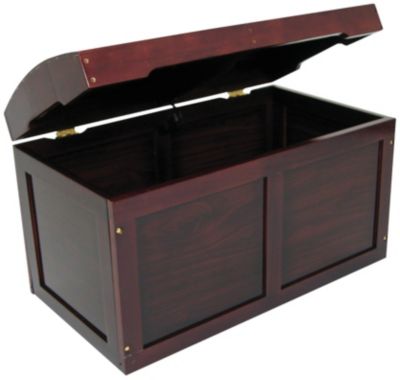 Badger Baskets Hardwd Cherry Barrel Top Toy Chest