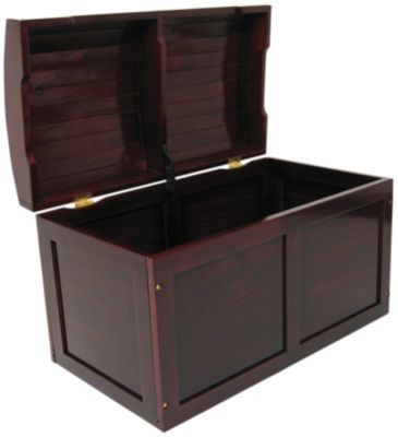 Badger Baskets Hardwd Cherry Barrel Top Toy Chest