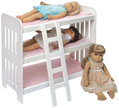 Badger Basket Pink Bunk Bed w Ladder and Mats