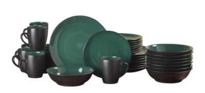 McLeland 32pc Two Tone Set - Green/Black
