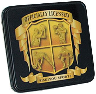 MLB Team Logo Leather Wallet with Tin