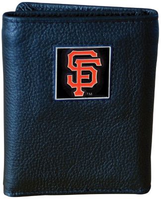MLB Team Logo Leather Wallet with Tin