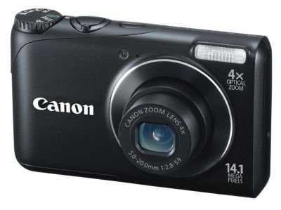 Canon PowerShot 14MP 4X Black Digital Camera