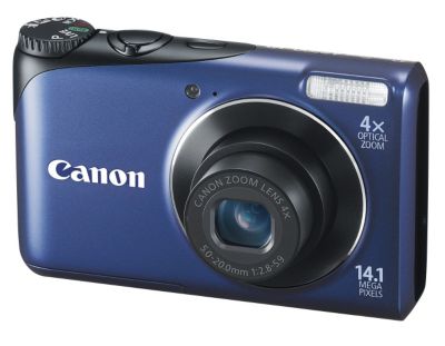 Canon PowerShot 14MP 4X Blue Digital Camera