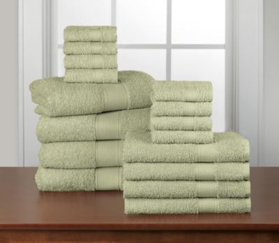 MyHome Solid 16pc Bath Towel Set