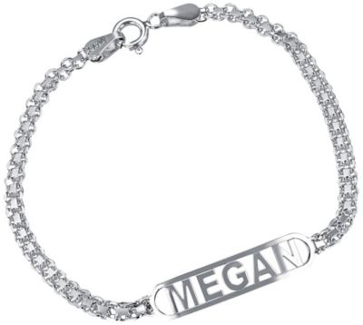 Sterling Silver Bismark Name Bracelet