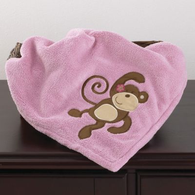 CoCo and Company Melanie the Monkey Sherpa Blanket