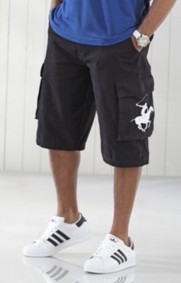 Beverly Hills Polo Club Mens Belted Cargo Short