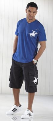 Beverly Hills Polo Club Mens Belted Cargo Short