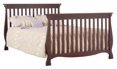 Carrara 4 in 1 Fixed Side Convertible Crib Cherry