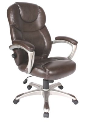 Granton Leather Executive Chair - Mocha Brown