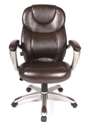 Granton Leather Executive Chair - Mocha Brown