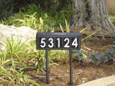 Solar Powered Address Light