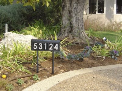 Solar Powered Address Light