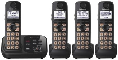 Panasonic Dect 6.0 Plus 4 Cordless Handsets