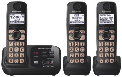 Panasonic Dect 6.0 Plus 3 Cordless Handsets