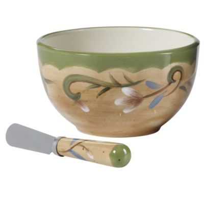 Pfaltzgraff Tuscany Floral Dip Set