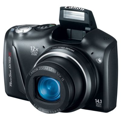 Canon PowerShot 14MP/12X Zoom Digital Camera-Black