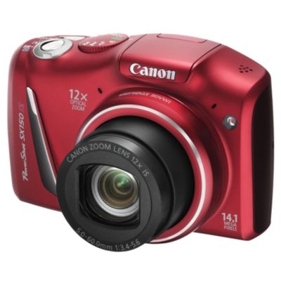 Canon PowerShot 14MP/12X Zoom Digital Camera - Red