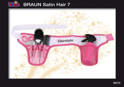 Hairstyle Belt with Braun Hairbrush