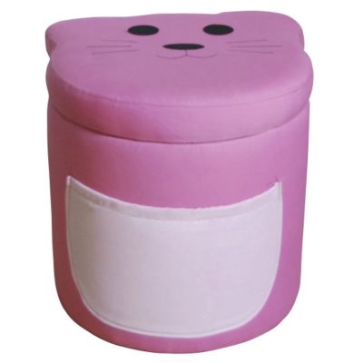 Save 50% Cat Storage Ottoman- Pink