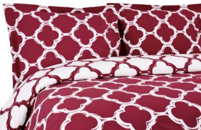 Lyon 300TC Reversible Duvet Cover Set