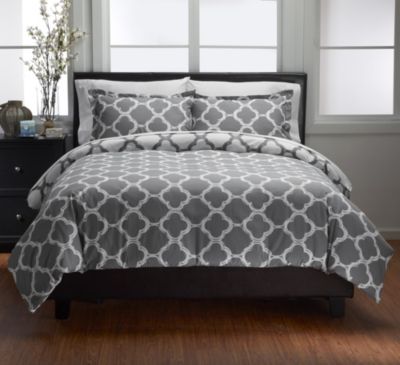 Lyon 300TC Reversible Duvet Cover Set