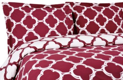 Lyon 300TC Reversible Duvet Cover Set