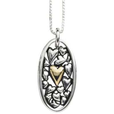 Footnotes Silver Mother & Daughter Pendant