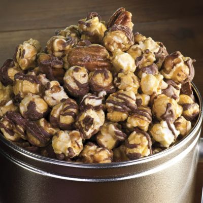 Savannah''s Candy Chocolate Caramel Corn Tin