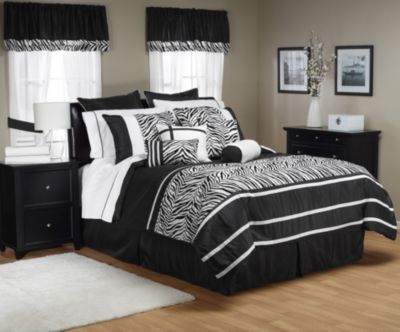 Laken Black/White 30pc Comforter Super Set