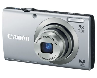 Canon PowerShot 16MP/5x Silver Camera w/ Free Case