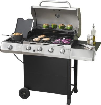 CharBroil 40000 BTU BBQ Grill with Side Burner