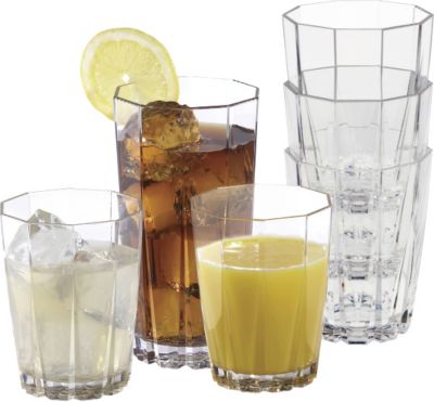 Creative Bath 24-Ounce Stackable Tumblers, Set of 12