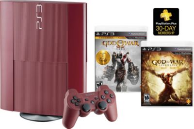 PS3 500GB Red Hardware with God of War Collection