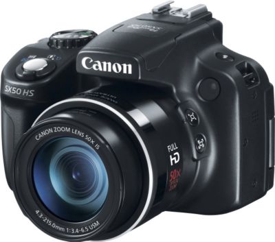 Canon PowerShot 12.1MP/50X Digital Camera Black