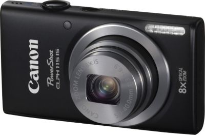 Canon PowerShot ELPH 16MP/8x Zoom Black Camera