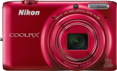 Nikon Coolpix 16MP/12x Zoom Red Camera with WiFi